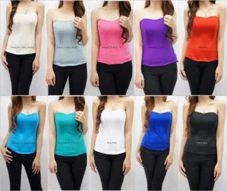 Bustier Kamisol Kemben Longtorso Korset Dalaman Kebaya Aneka Warna