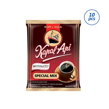 Promo Harga Kapal Api Kopi Bubuk Special Mix per 10 sachet 24 gr - Blibli