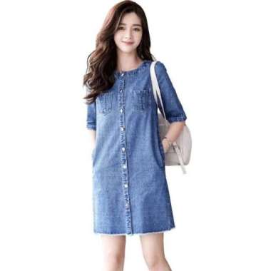 Jual Pakaian Wanita Dress Denim Pilihan 