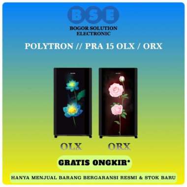 Kulkas 1 Pintu Polytron PRA15ORX/LX 150 l Polytron Varia Belleza PRA15