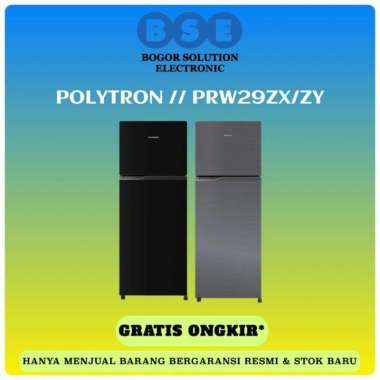 Kulkas Polytron 2 Pintu PRW29ZX Polytron PRW29ZY 230L Tempered Glass