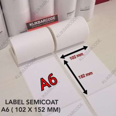 Barcode Label Semicoated 102 X 152 Gap Core 1" - Cargo / Packing