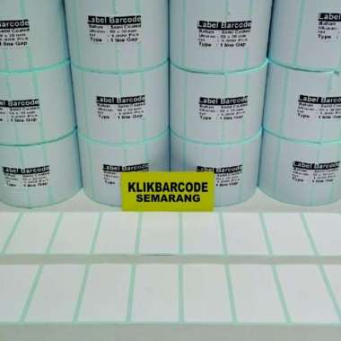 Barcode Label 50X30 Mm,Gap Pakai Porporasi, Semicoated, Isinya : 1000