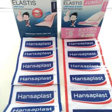 hansaplast kain elastis biasa dan jumbo per 1 pcs ecer Jumbo