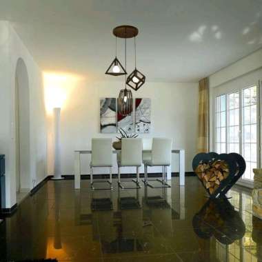 Lampu Gantung Hias 3in1 minimalis/kap lampu hias gantung hitam 31in1 dudukan bulat