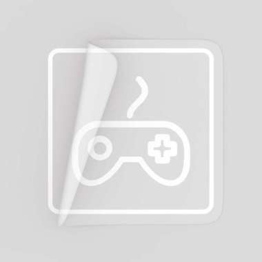 Game Room Sign Sticker - Stiker Dinding - Stiker Pintu Putih