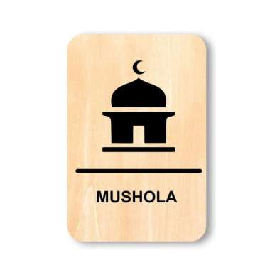 Papan Tanda Ruang Mushola