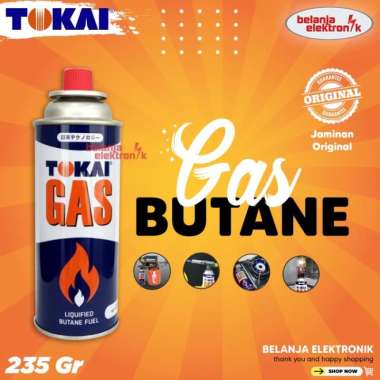 TABUNG GAS PORTABLE TOKAI / GAS KALENG 235 GRAM