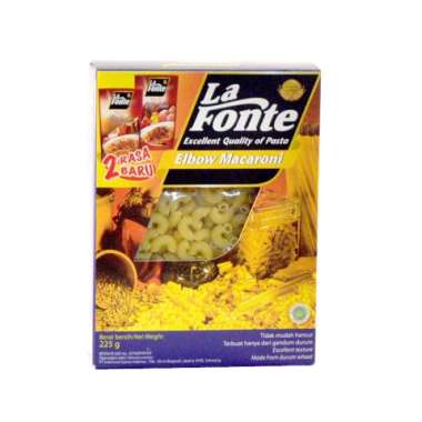 Promo Harga La Fonte Macaroni Elbow Macaroni - 206 225 gr - Blibli