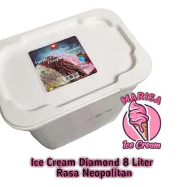 Promo Harga Diamond Ice Cream Neapolitan 8000 ml - Blibli