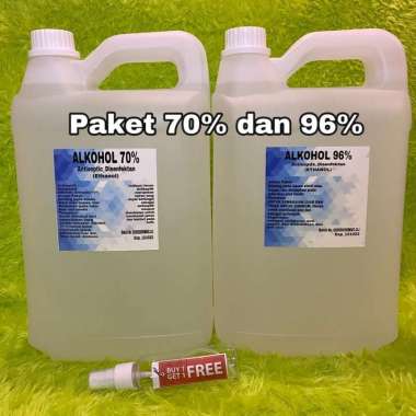 PAKET 5 LITER 70% DAN 5 LITER 96%