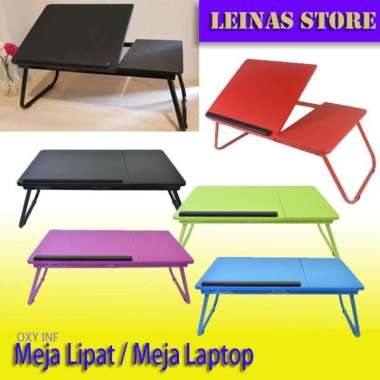 Meja Lipat / OXY FOLDING TABLE / Meja Laptop Hitam