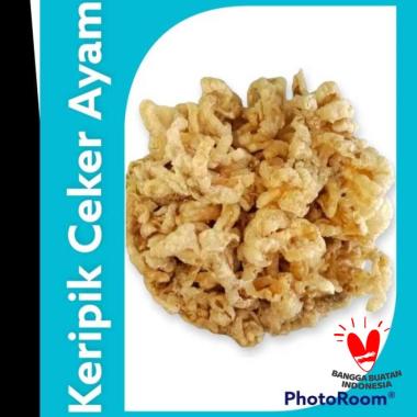 Keripik Ceker Ayam Pedas 50 Gram Daun Jeruk Crispy SuperHot Kulit Ayam