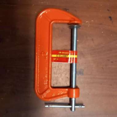 Klem Clamp C G Catok Press Jepit Besi Kayu 4" Inch Bison