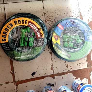 Selang Air Benang Taman 15 Meter + Semprotan 5/8" Inch Garden Hose