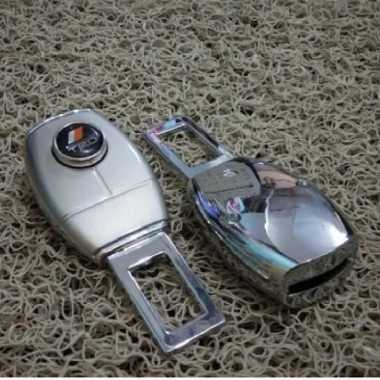 Colokan Safety Belt Seat Belt 2 In 1 Trd Rush Silver