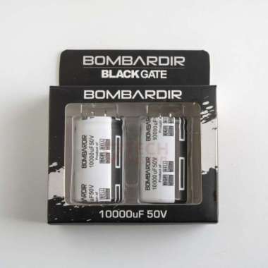 Kapasitor Elco 10000uF - 50V BOMBARDIR 10000uF/50V Blackgate Audio