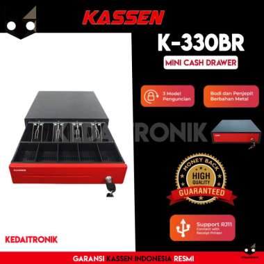 LACI UANG KASSEN K330BR BLACK RED K330BR KASSEN BR CASH DRAWER