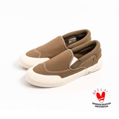 Patrobas Cloud Slip On Olive - Sepatu Slip On Canvas Pria/Wanita Patrobas Original 39