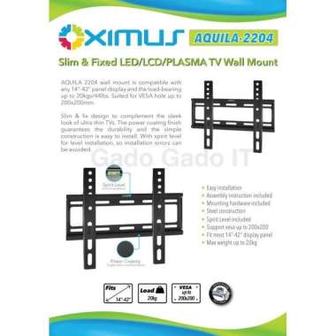 Bracket TV Monitor OXIMUS AQUILA 2204 Wall Bracket LED LCD 14"-42"Inch