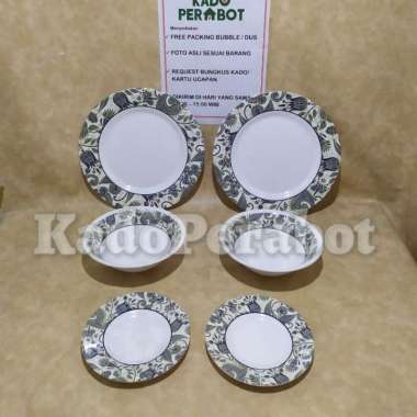 piring batik couple set - piring suami istri set- piring couple elegan
