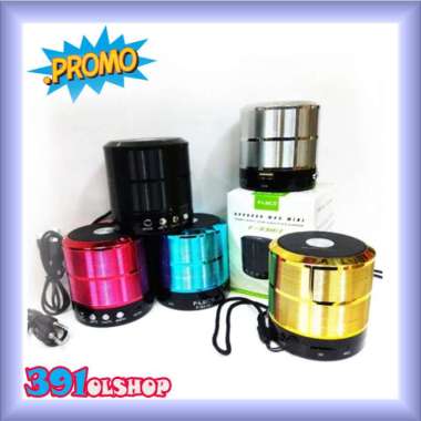 Speaker Mini Fleco WS-931 Speaker Mini Portabel Bergaransi Ngebass Poll hitam