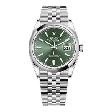 Rolex Datejust 36 126200 GREEN JUB Green Jubile1 Oystersteel Luxury Watch [Machtwatch]