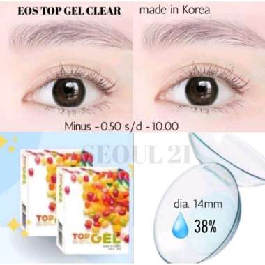 SOFTLENS BENING TRANSPARAN MINUS TOP GEL CLEAR by EOS -0.50 s.d -10.00 7.50