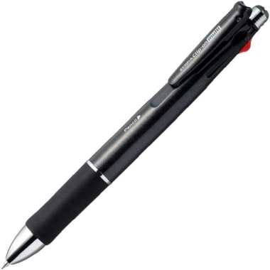 Zebra Clip-On Multi 1000 0.7 mm 4 Color Ballpoint Pen + Pencil Black