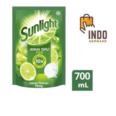 Sunlight 700ml / Sunlight Sabun Cuci Piring 700ml / Sun Light Jeruk Nipis 700ml