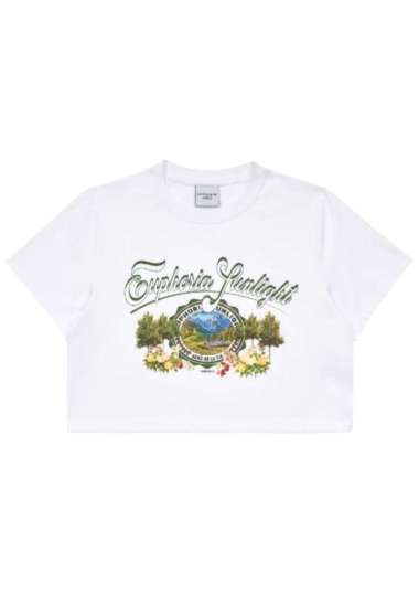 Promo [adlv] Acmedelavie Old School Crack Printing Crop