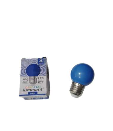 Bohlam Led Warna / Lampu Led Warna Warni Lumment 3 watt BIRU