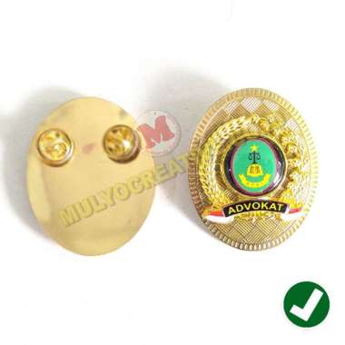 Bros Pin Advokat Model Oval- Pin Logo Pin Advokat Murah - JARUM / PAKU Mulyocreative Jarum / Paku