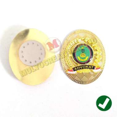 Bros Pin Advokat Model Oval- Pin Logo Pin Advokat Murah - JARUM / PAKU Mulyocreative Magnet