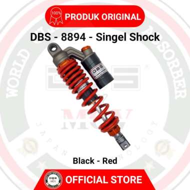 Shock Tabung DBS 8894 GP SERIES 310MM BLACK RED