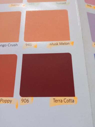 Cat Tembok 906 Terra Cotta Merah Maroon Vinilex 5 kg Interior Dinding