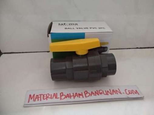 Kran Sambungan Pipa Air 1 inch PVC Balvalve Polos Keran Paralon Lafuma