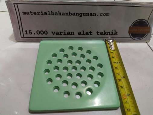 Saringan Got Kamar Mandi Hijau Tutup 12 x 12 cm Floor Drain PVC