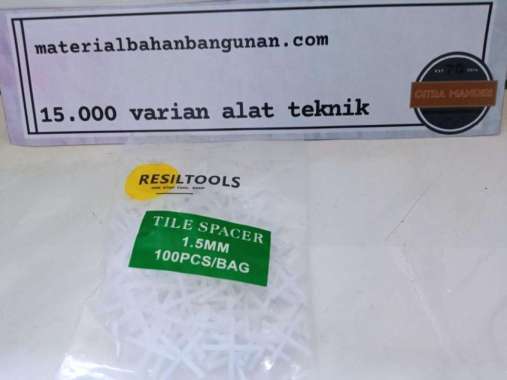Tile Spacer Keramik 1.5 mm Alat Pembatas Perata Keramik Isi 100 Pcs