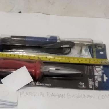 PAKET LAS LISTRIK SOLJER SOLDER TANG BESI LANCIP 8 INCH TANG JEPIT