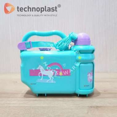 Technoplast Paket Bekal School Box Unicorn Dreams Kotak Bekal & Botol UNICORN PELANGI