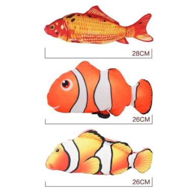 OEM Cat Toys Electric Simulation Fish Mainan Kucing Ikan Gerak Murah