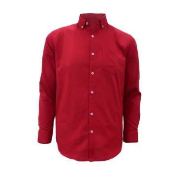 Redcliff Kemeja Pria Polos Panjang Maroon 6BK3468E XXL