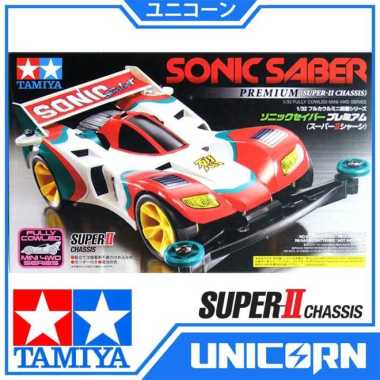 TAMIYA MINI 4WD SONIC SABER PREMIUM / SUPER II CHASSIS / ORIGINAL