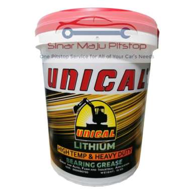 Unical Lithium Complex Hi Temp & Hi Speed Grease 15 Kg (Merah / Biru) Biru