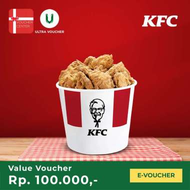 Voucher Digital KFC Rp. 100.000 - Voucher Value
