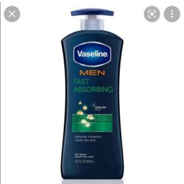 vaseline men fast absorbing body lotion 600ml