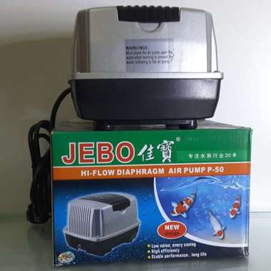 Jebo P 50 Pompa Udara Air Pump Kolam Aquarium Hidroponik Aerator P50 100 % ORIGINAL Multicolor