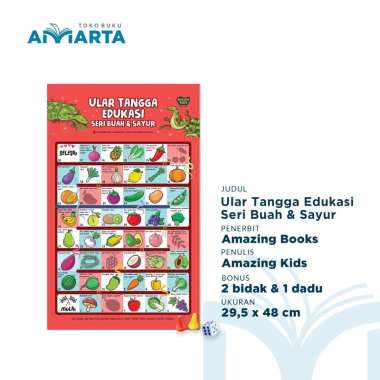 Ular Tangga Edukasi Seri Buah & Sayur