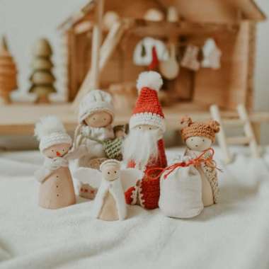 Noel Folks / Mainan Kayu / Pegdolls By Twinkle Well